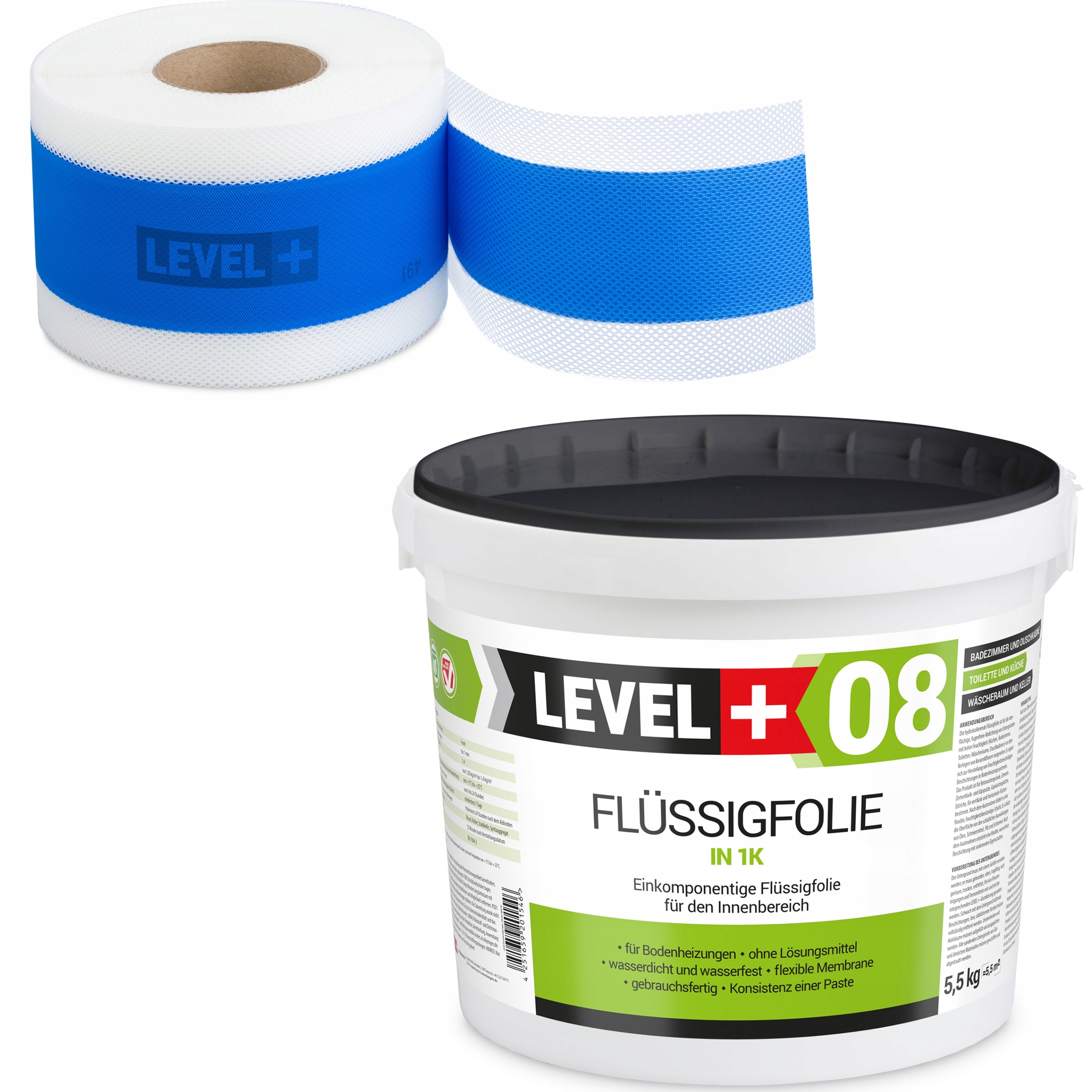 

Hydroizolacja Zestaw Folia w płynie 5,5kg Taśma 5m