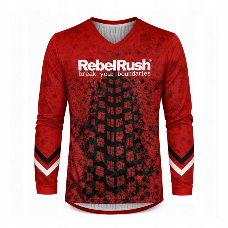 Mikina cross Rebelrush Roost Red červená čierna