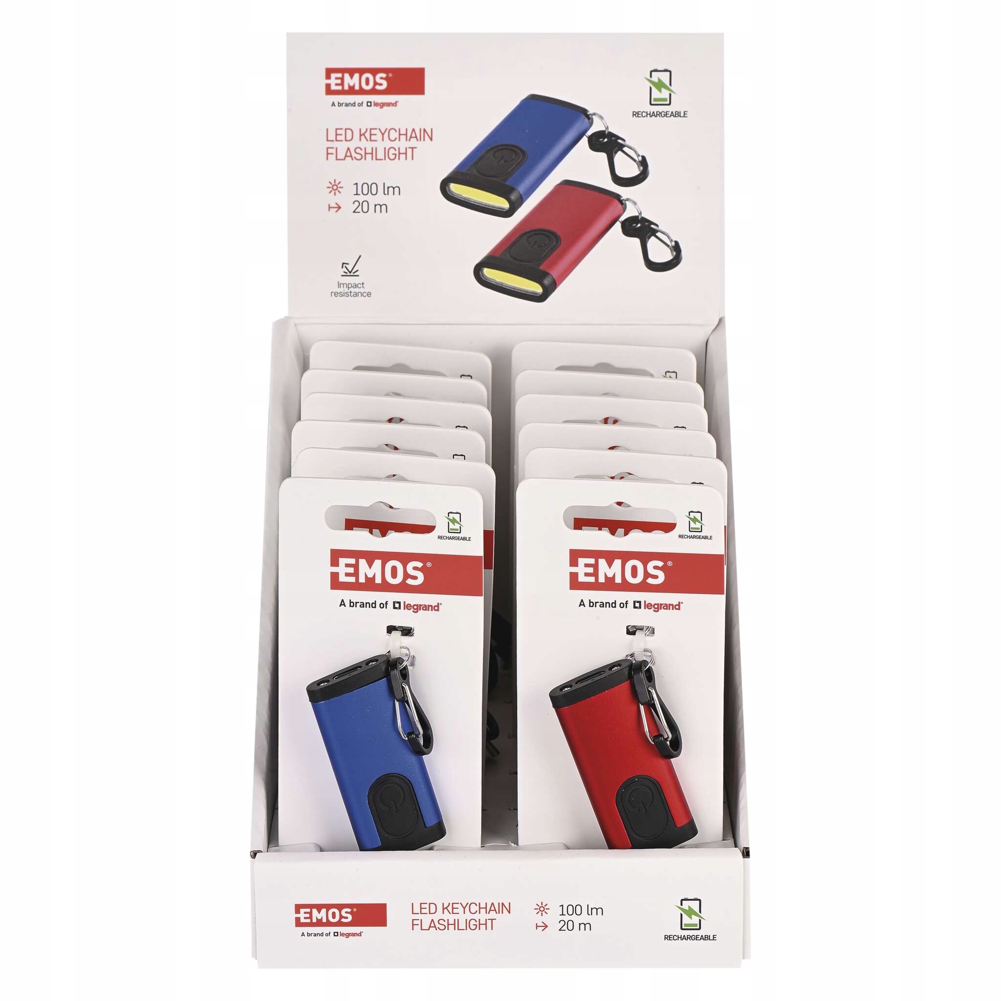 Emos dobíjecí Led svítilna P4724, 12 ks