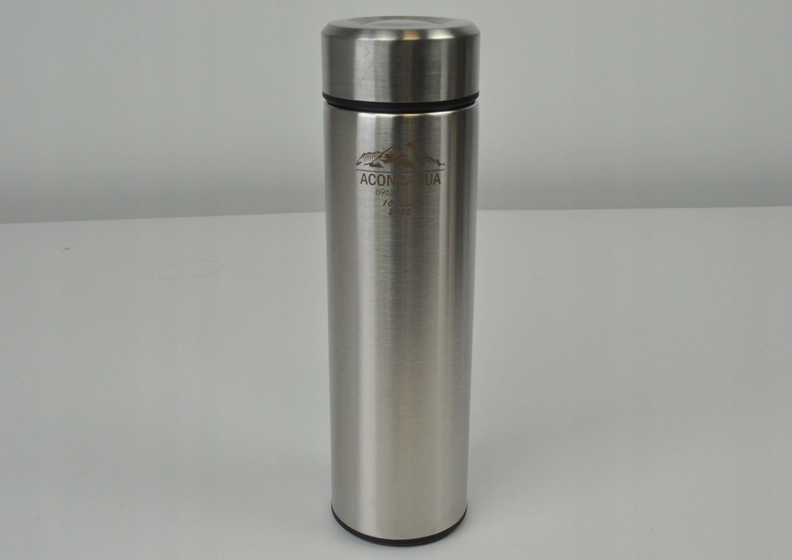 Termos 470 ml logo, grawer SREBRNY 1szt. Marka inna