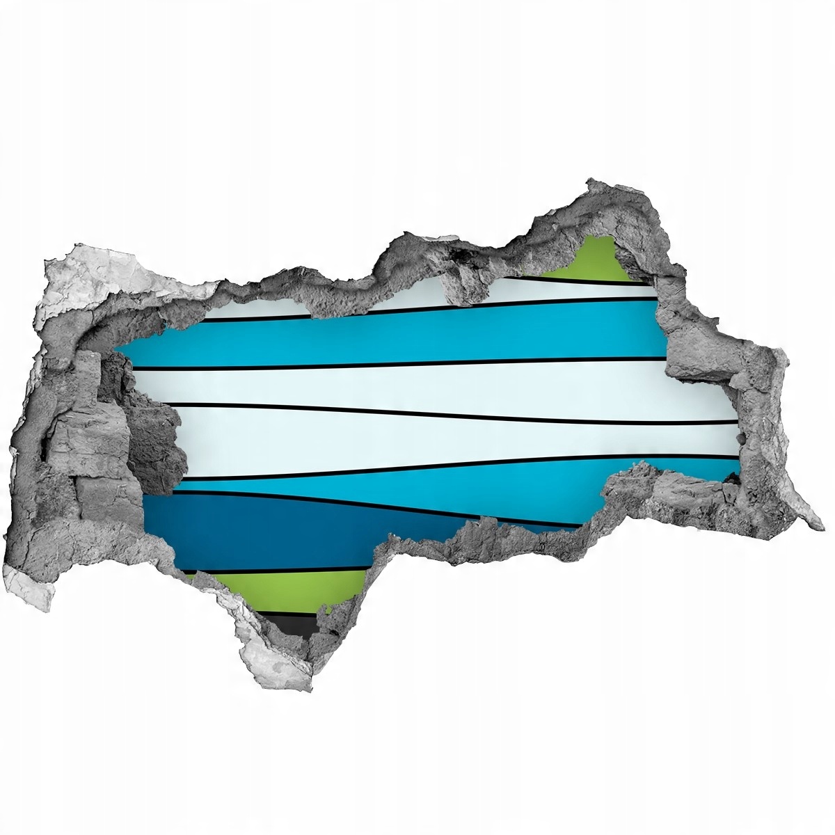 

Dziura 3d fototapeta Naklejka Kolorowe paski 95x73