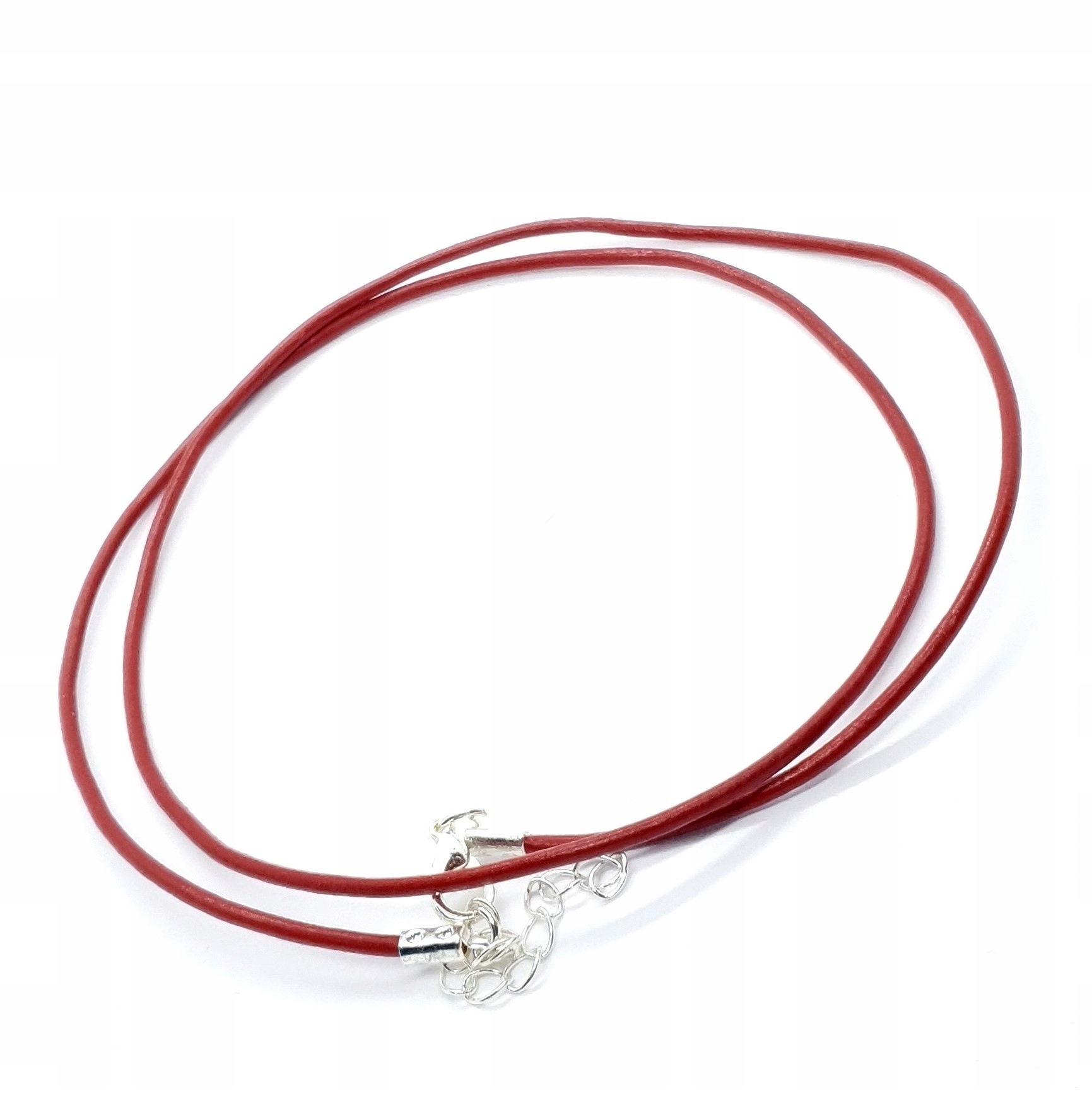 

Skórzany Rzemień 2 MM Skóra Rzemyk Czerwony 50 CM