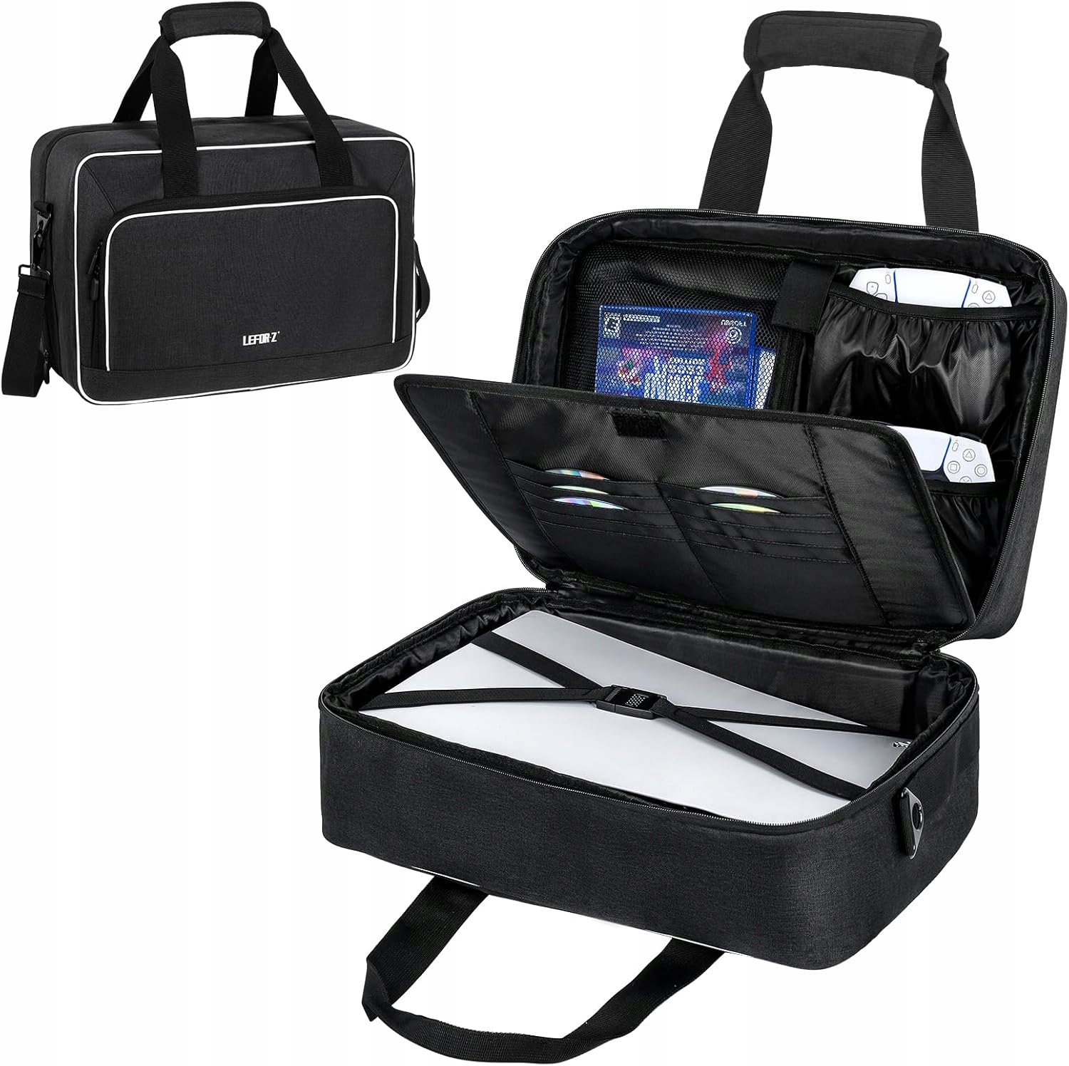 Torba Transportowa Do Konsoli PS5 Etui Turystyczne Podróżne Walizka Czarna