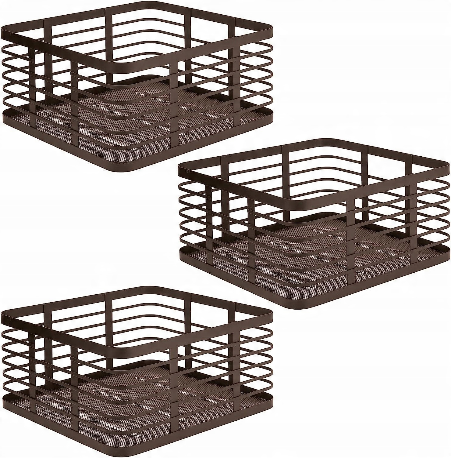 

Kosz Organizer Metalowy Kuchenny Loft 3szt.