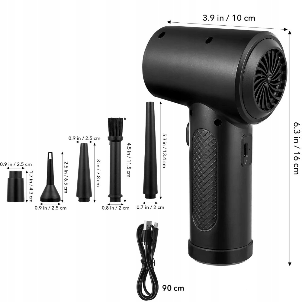 Elektryczna Dmuchawa Kompresor Sprężone Powietrze do Kurzu Pyłu Elektroniki Producent Inna