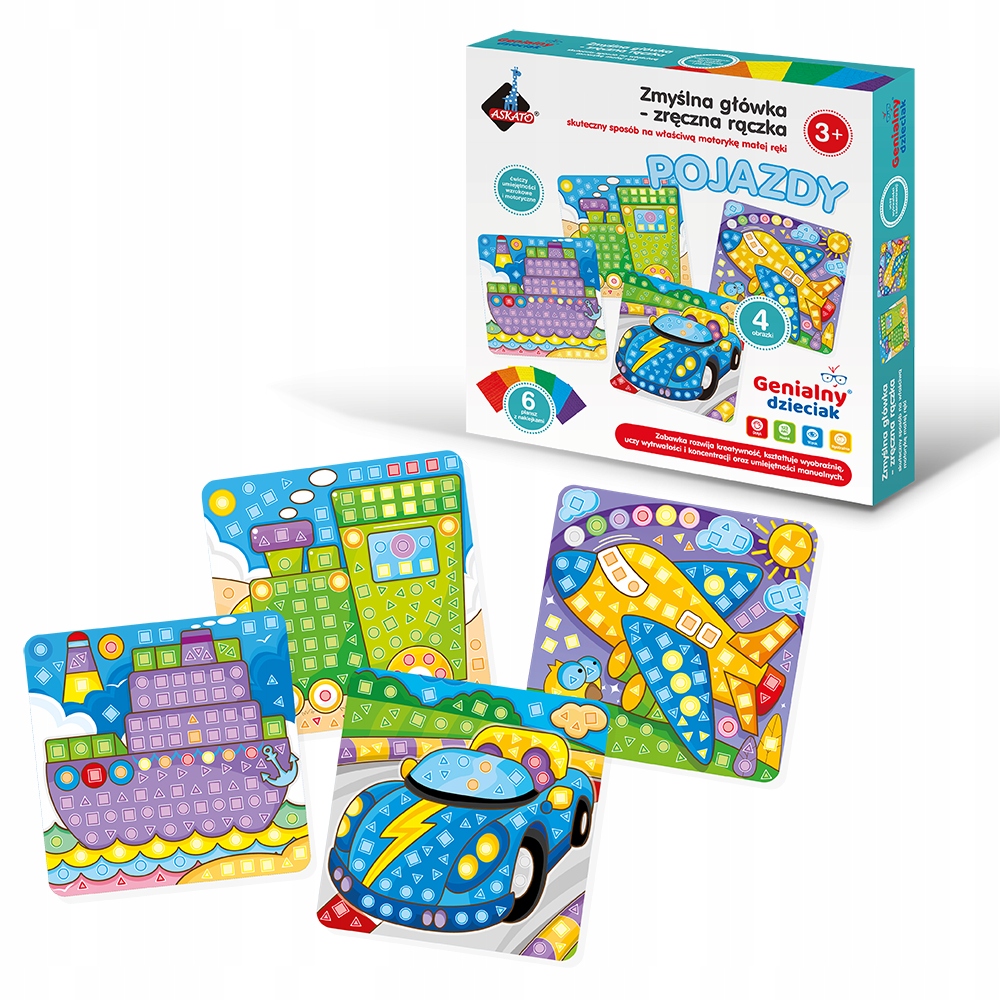 GENIALNY DZIECIAK - ZRĘCZNA RĄCZKA POJAZDY 9632