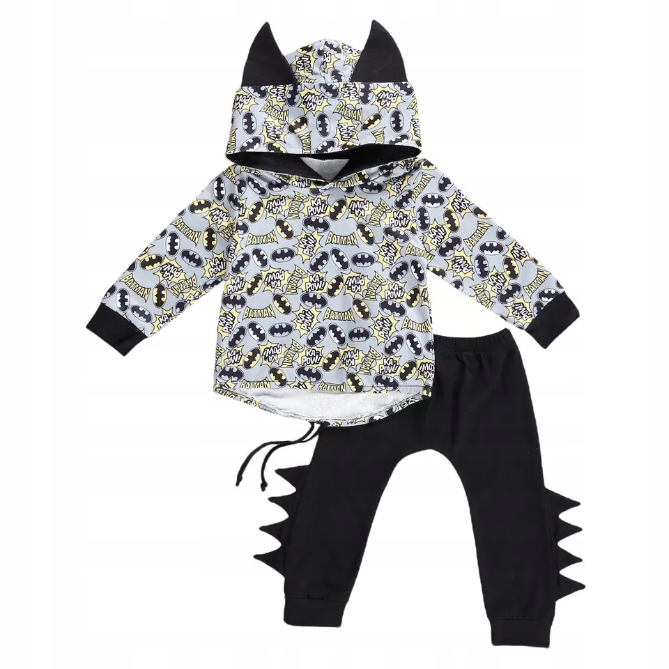 

Dres Batman spodnie baggy kolce bluza kaptur 92 98