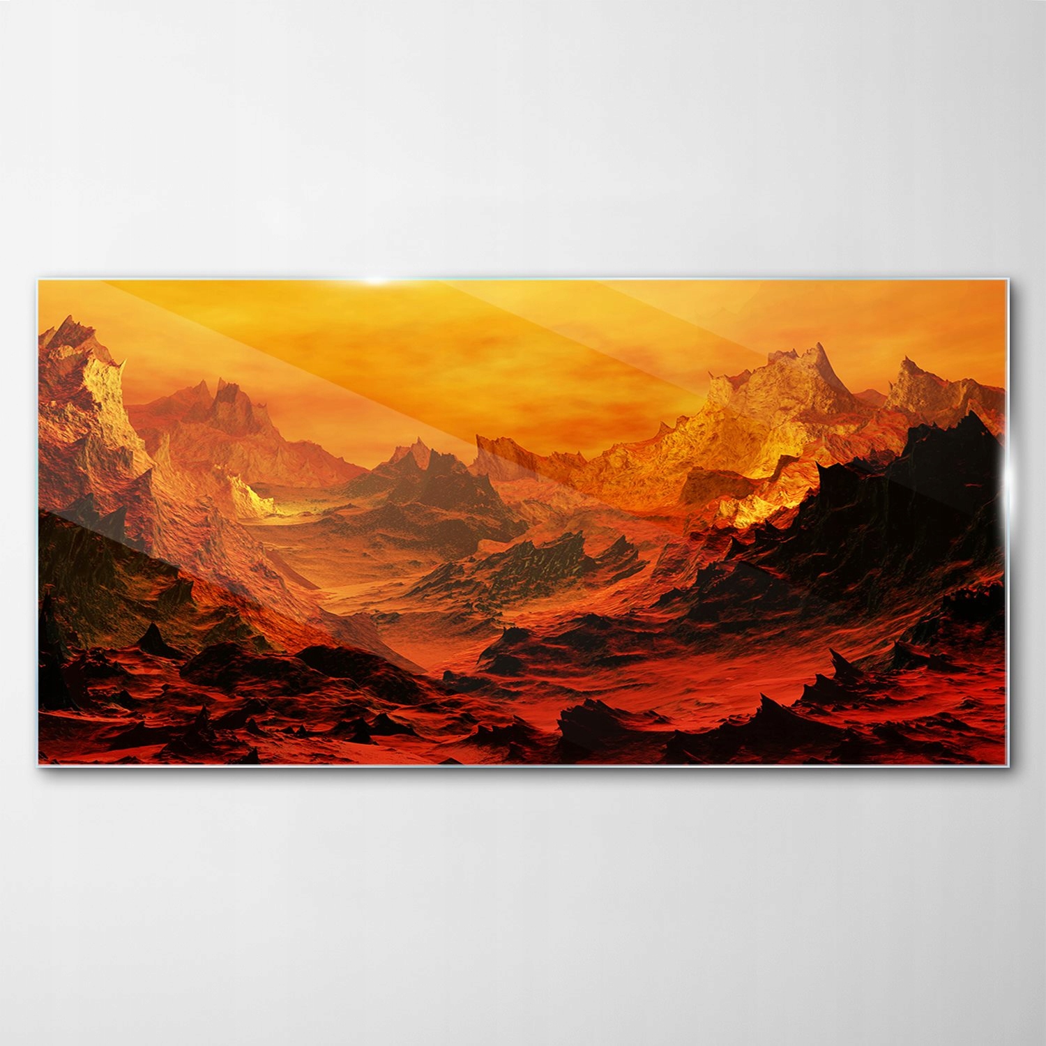 Tvrdený sklenený obraz Sopka Hory Oheň 120x60