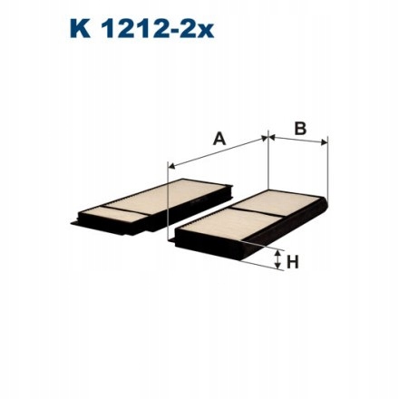 

Filtr Kabinowy Filtron K1212-2x