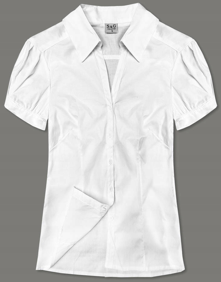 ELEGANCKA BLUZKA 0666# BIAŁA S (36) Płeć kobieta