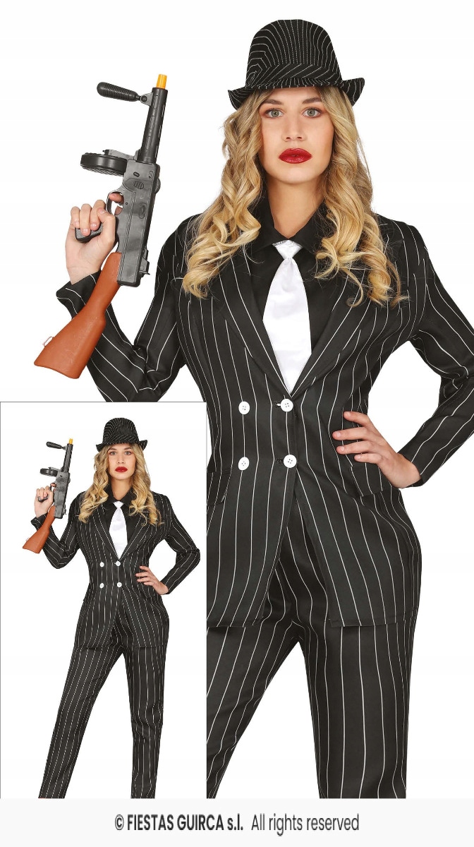 Kostým Gangsterky Ženy Gangster Dívka léta 20 Mafia S