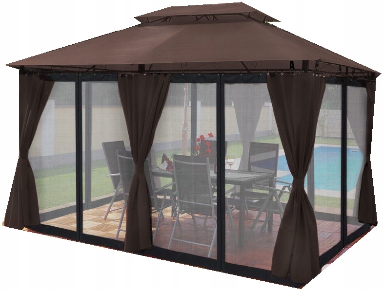 Minzo Záhradný Pavilón S Moskytiérou A Oświet.led