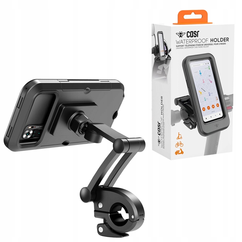 Vodotěsný stabilní držák na kolo/motocykl na telefon
