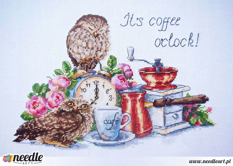 Křížková výšivka počítaná sada (kanva, mulina)