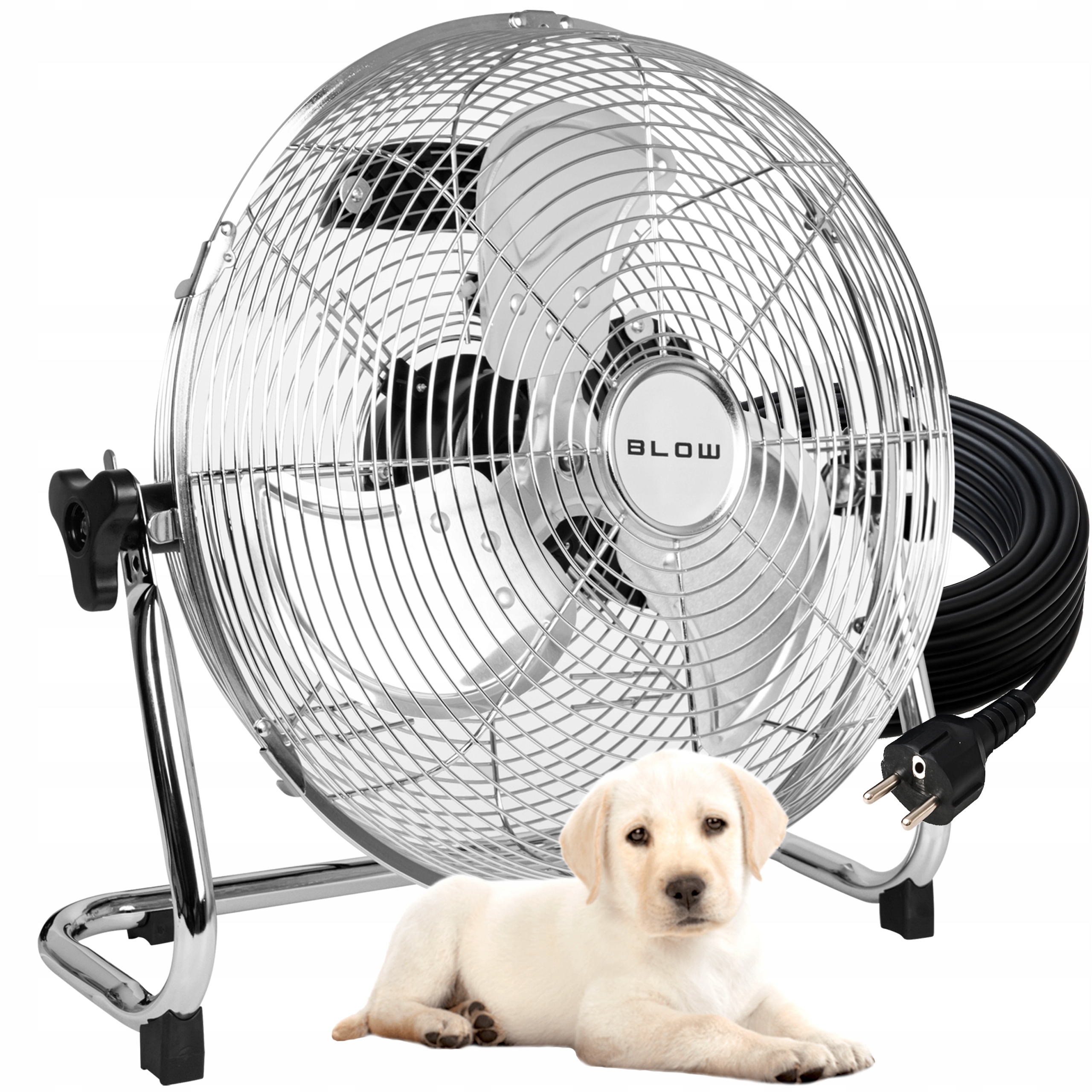 Ventilátor Větráček Podlahový Cirkulátor Silný Tichý 70W 3 Režimy Kov 30CM