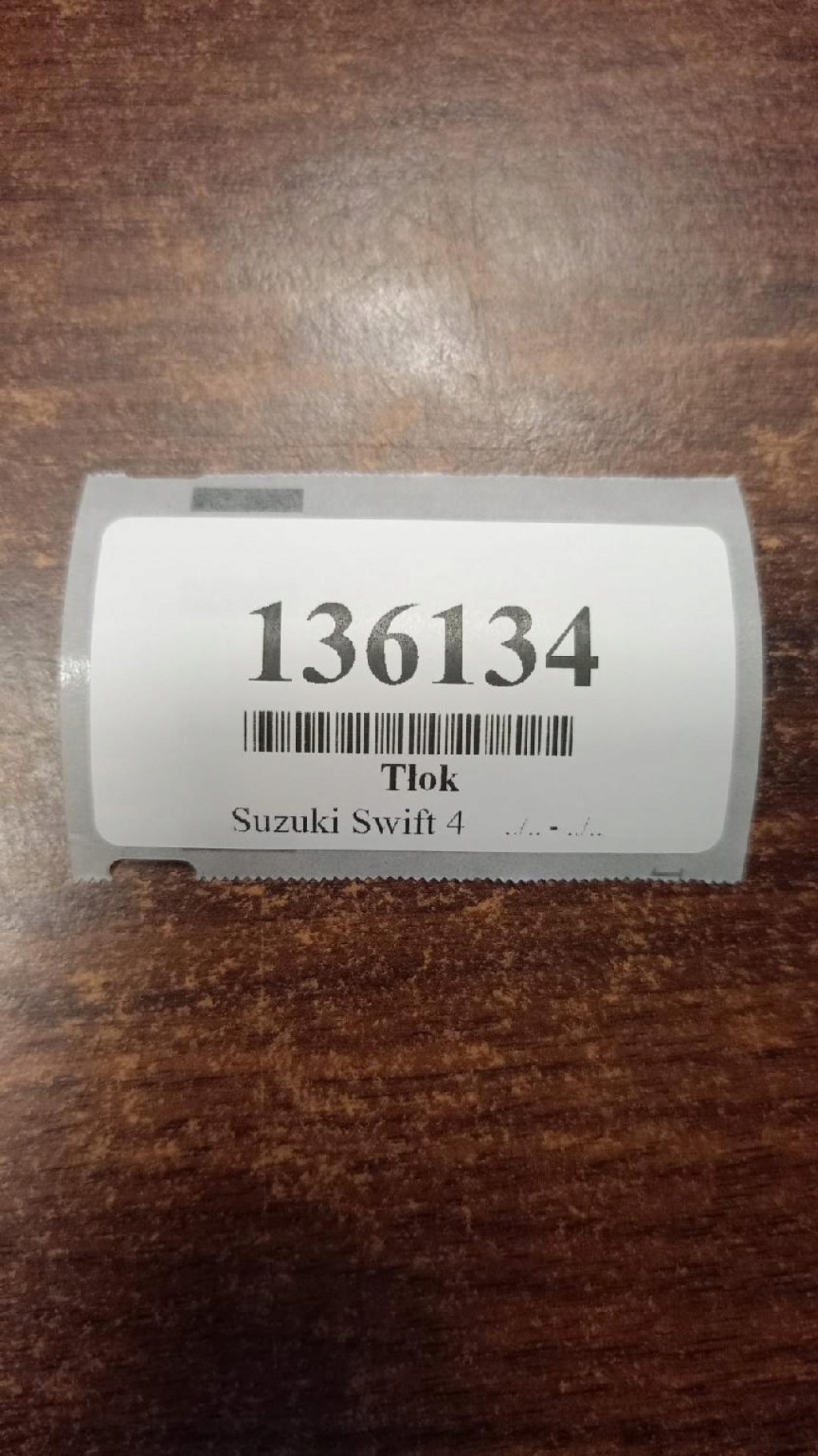 SUZUKI SWIFT IV 1.3 Piston