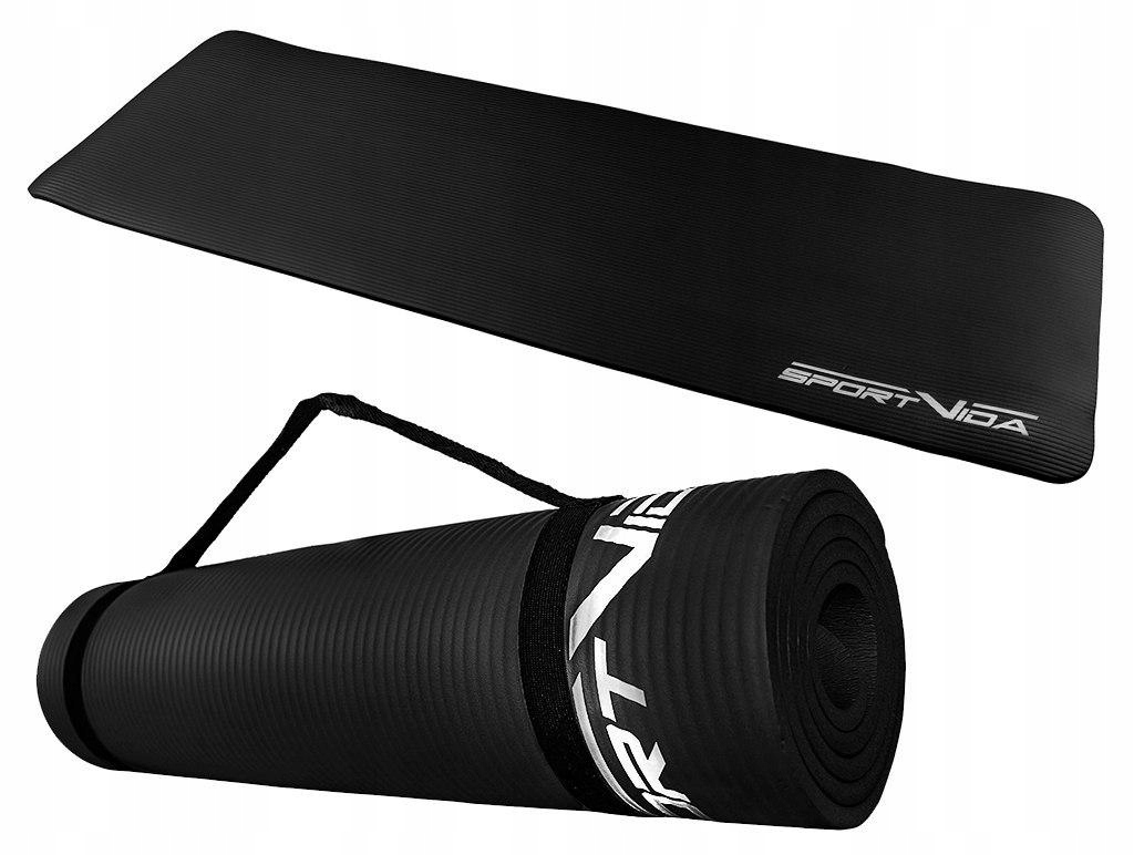 

Czarna Mata Treningowa Do Ćwiczeń Fitness Jogi 1,5