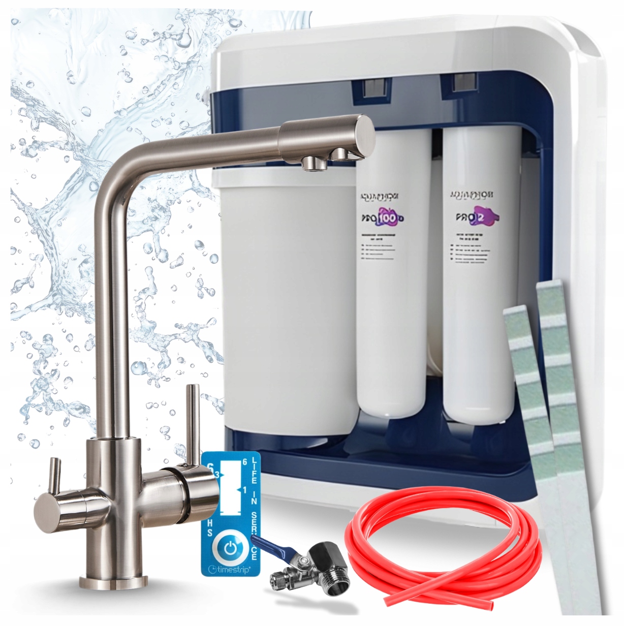 Filter Pitnej Vody Aquaphor RO-202S Pro Pzh Kuchynský Stojanový Kohútik Sivý