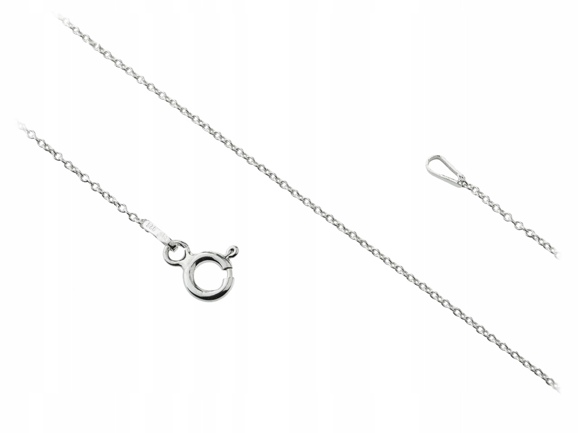 Dlouhý Stříbrný Tenký Dámský Klasický Řetízek Ankr 1,2mm Hladký 100 cm