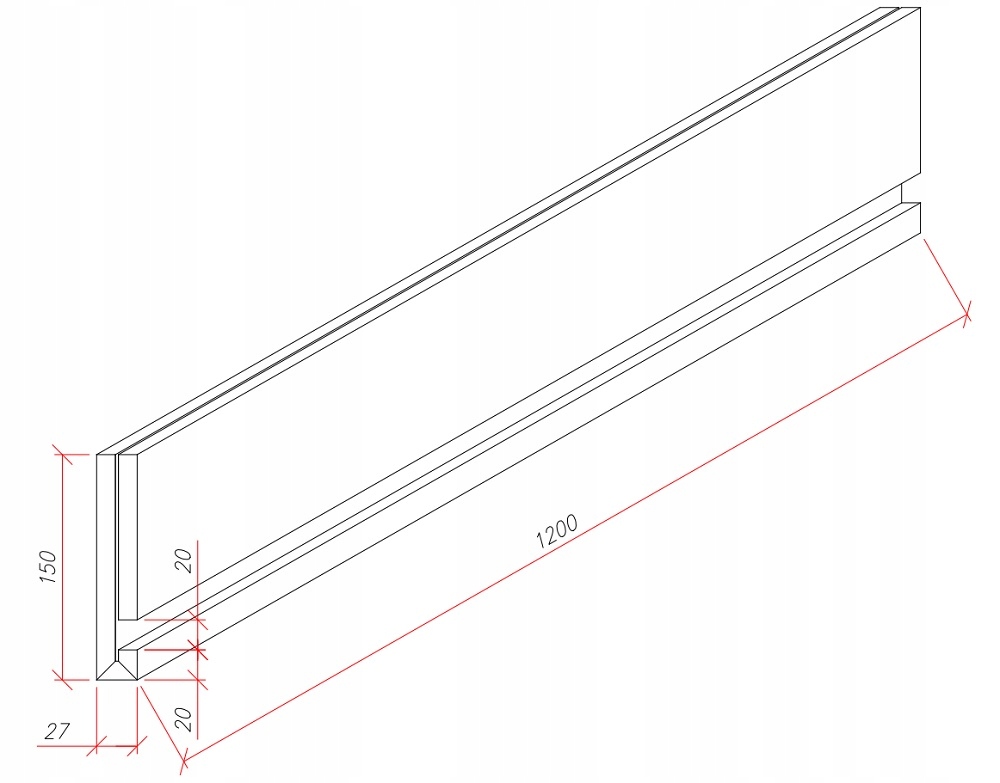 OSŁONA KARNISZA 2W1 OŚWIETLENIE LED K-G P-FG09 Marka Flexgips