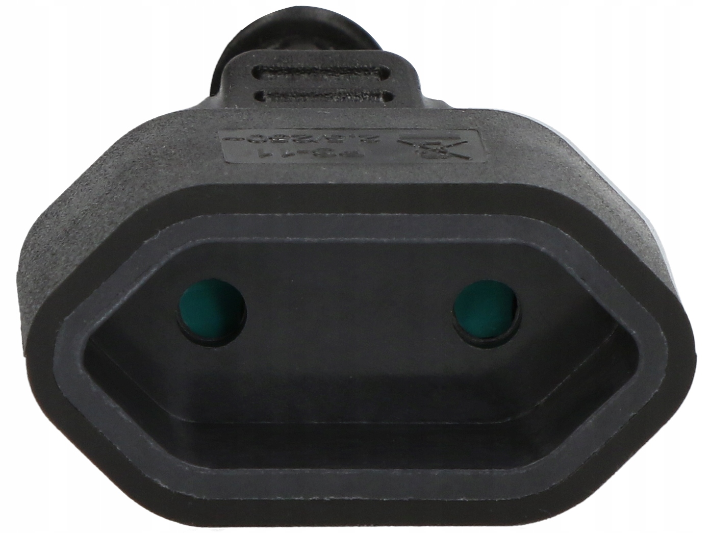 Przedłużacz pojedynczy 1 m 1- gniazdo czarny PS-11 Długość kabla 1 m