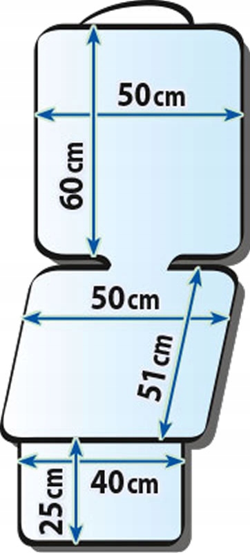 захисний килимок протектор під автокрісло висота продукту 136 см