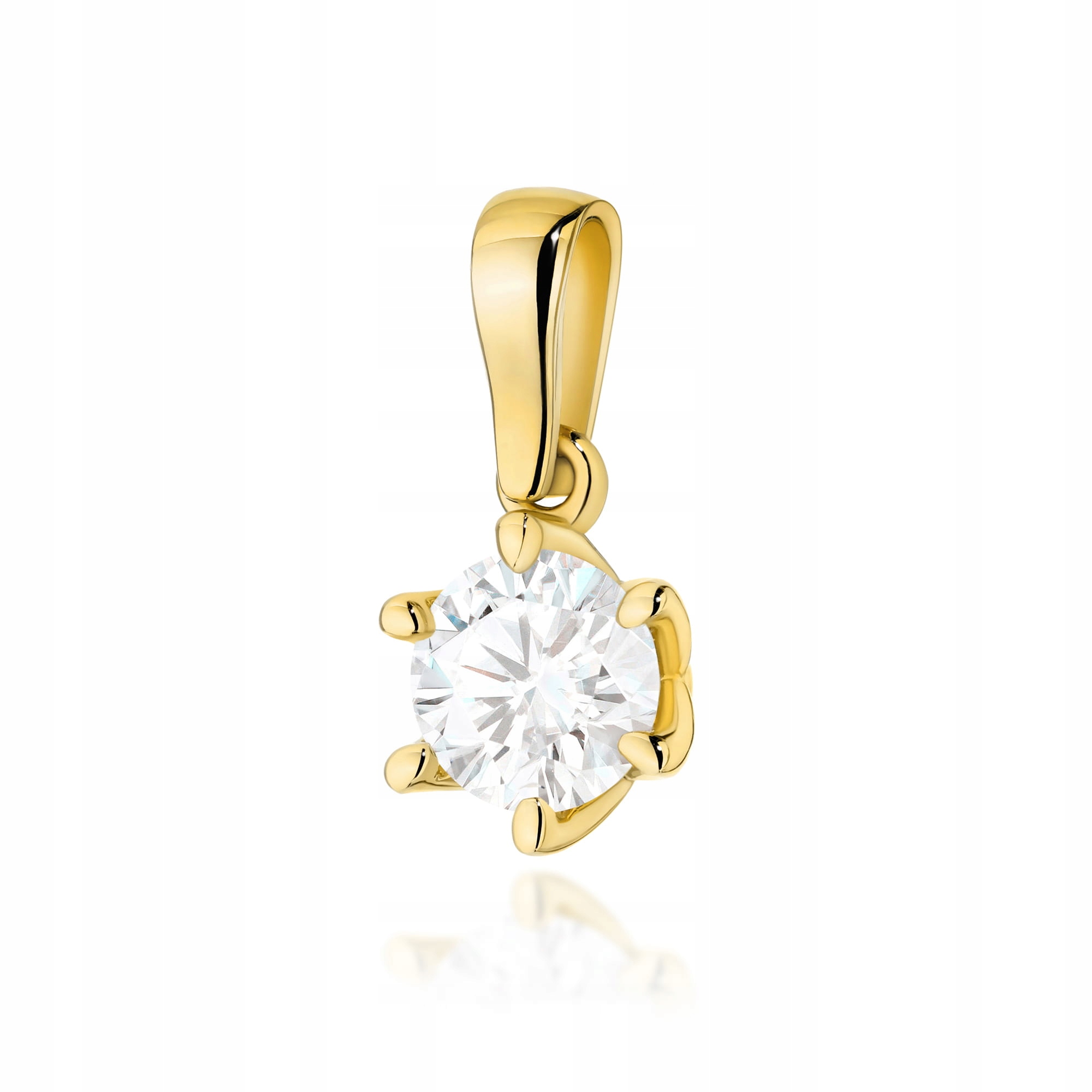 Przywieszka ze złota 585 naturalny brylant 1,6g duży diament 1,00ct