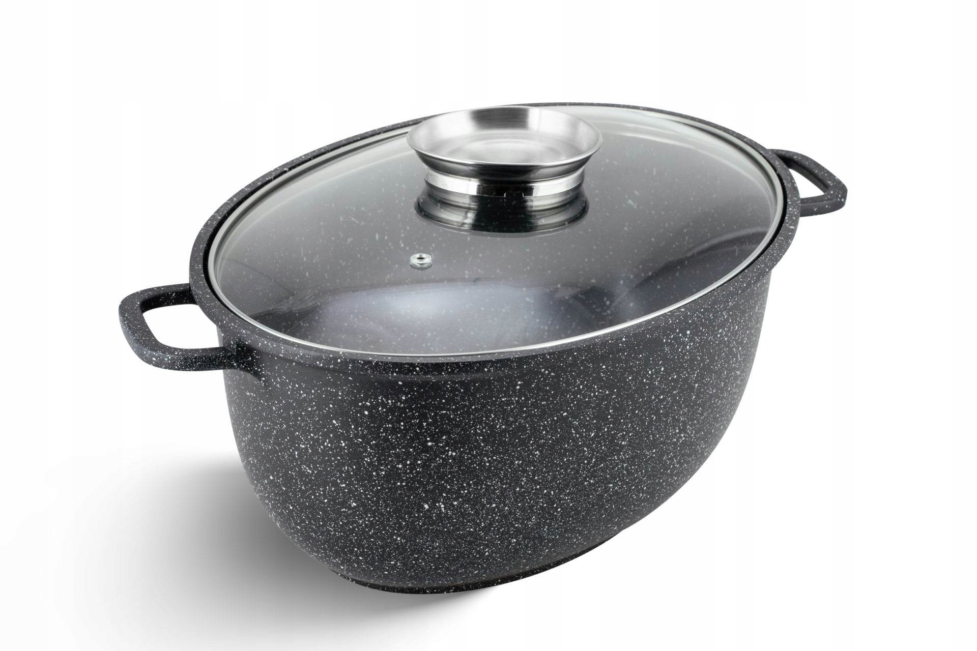 Hrnec Robustní pekáč 8 l 38 Cm Edenberg 9173 Mramor Indukce Gaz Víko