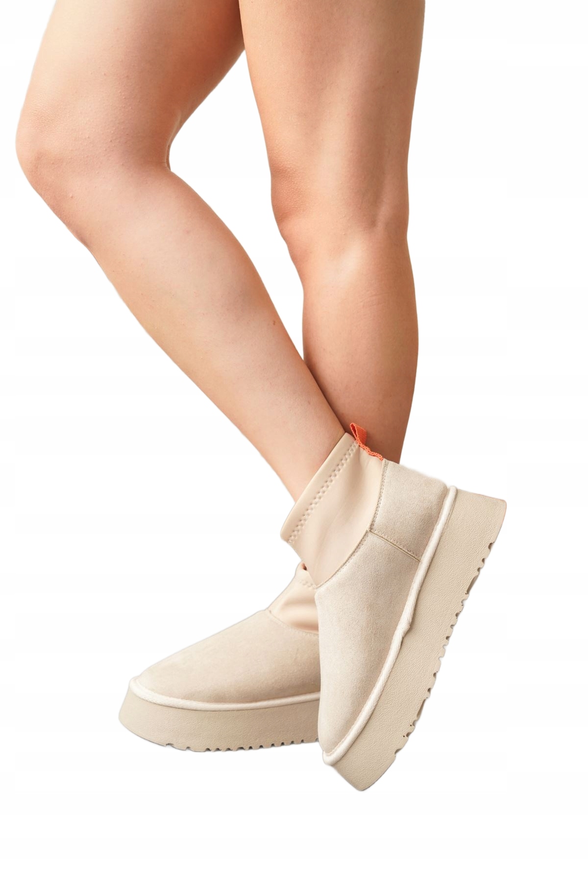 Modadam Béžové Sněhule Na Silné Podrážce 36 Opa