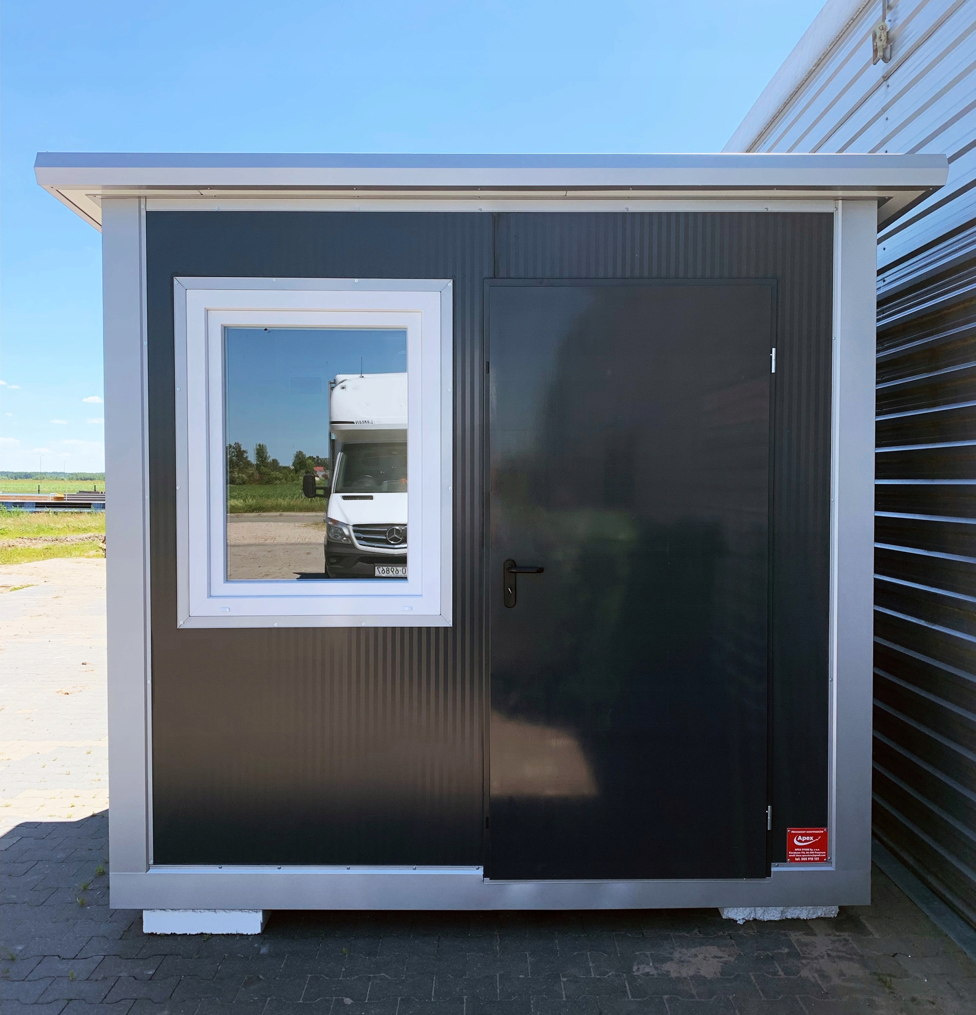 KONTENER SANITARNY STRÓŻÓWKA PORTIERNIA BUDOWLANY