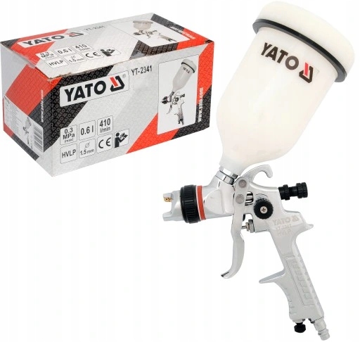 PISTOLET LAKIERNICZY HVLP Z GÓRNYM 0,6L 1,5MM YATO