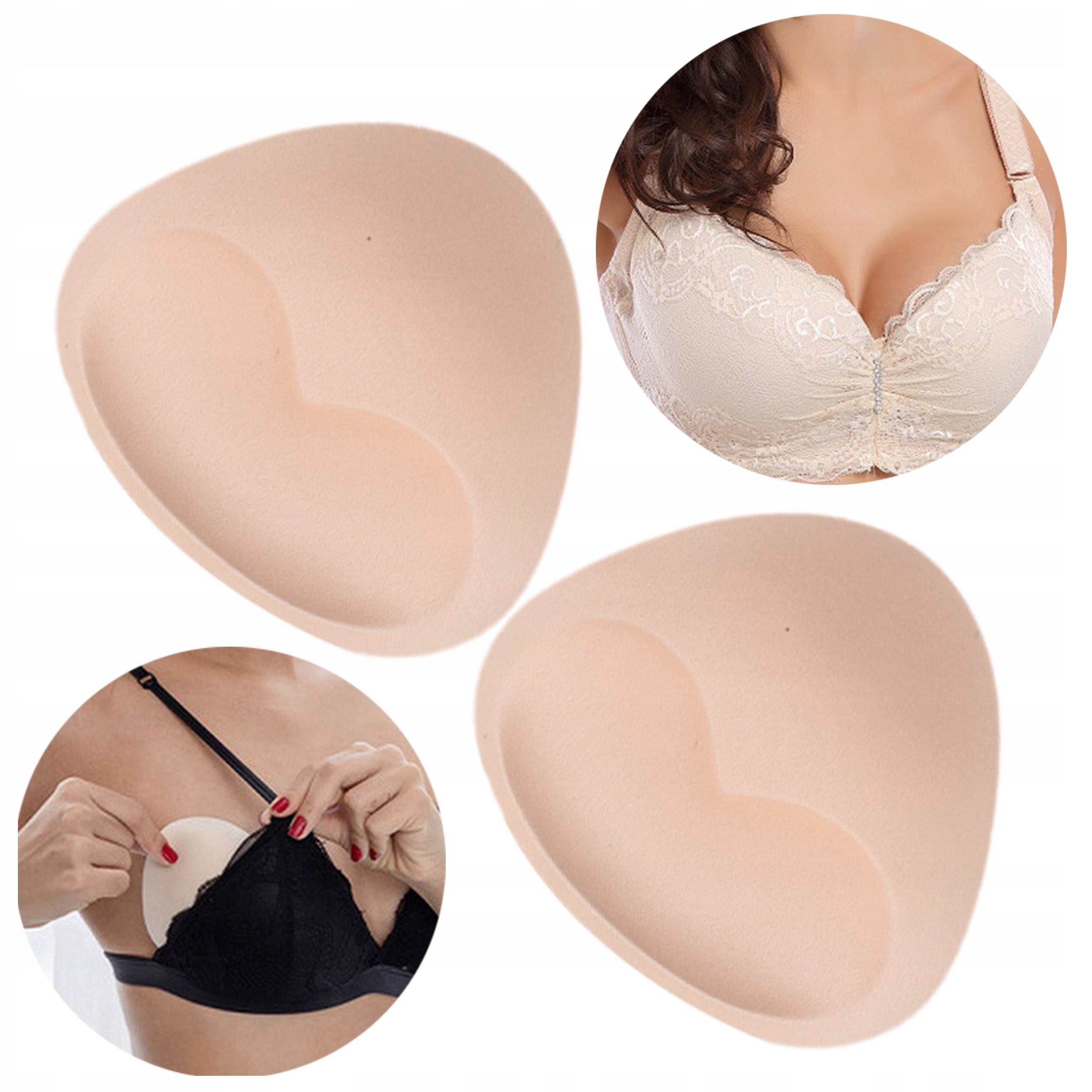 

Wkładki do biustonosza Push Up bikini Wypełniające