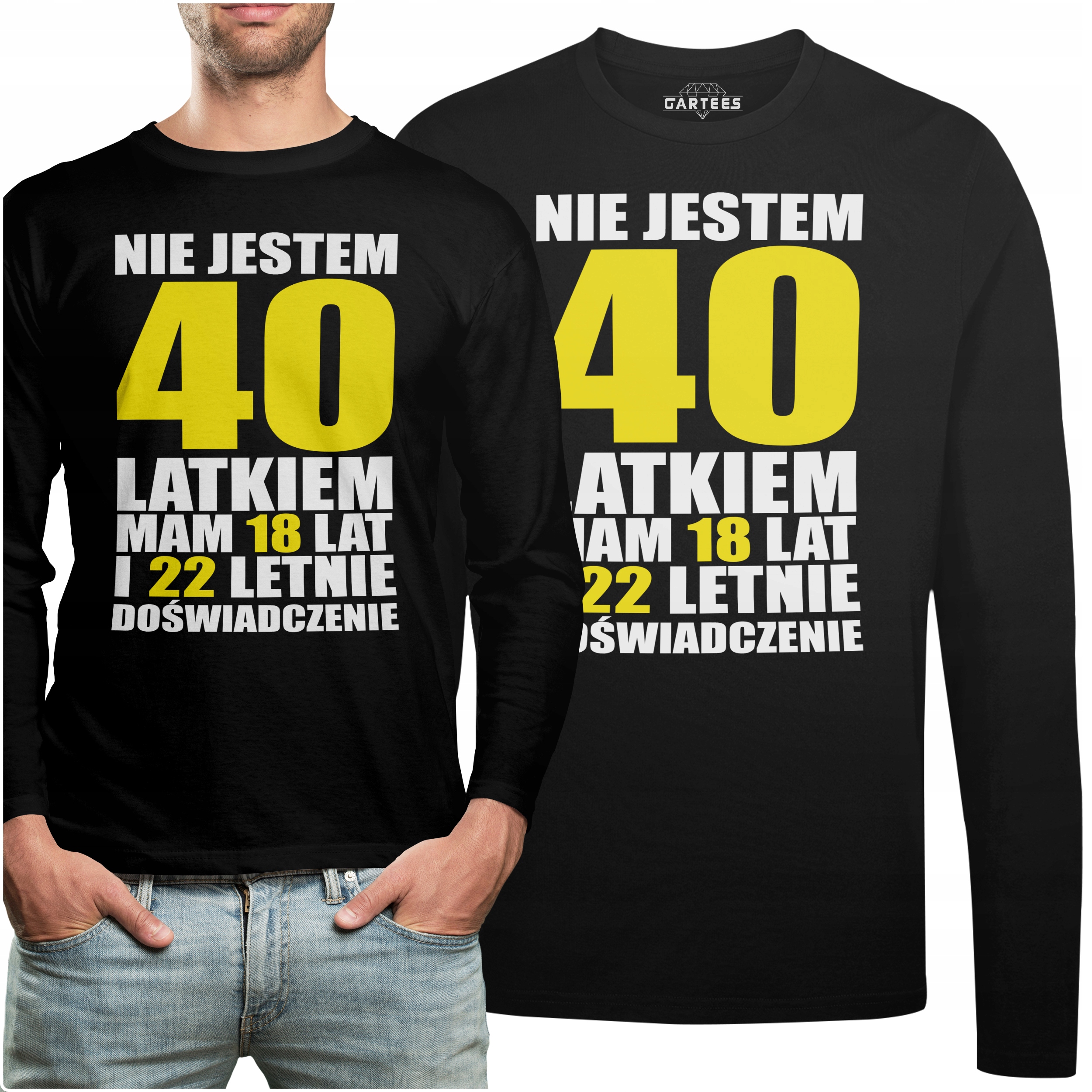 

Koszulka Long Prezent Na 40-STE Urodziny Napis