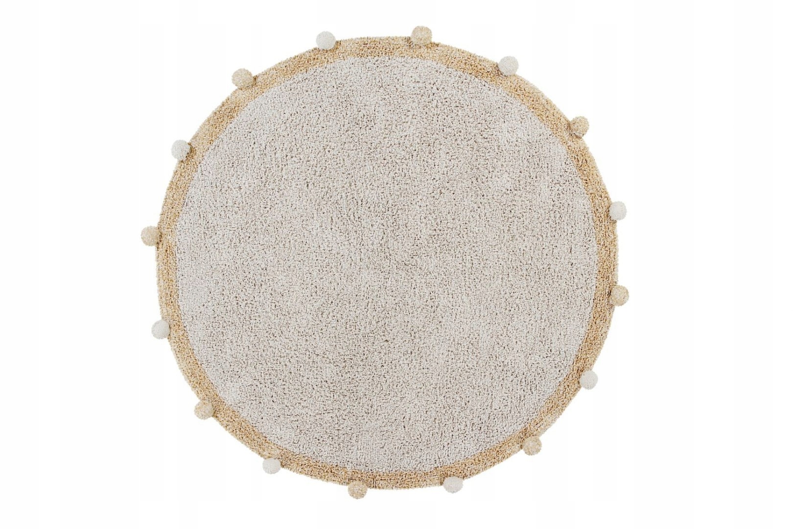 

Dywan bawełniany Bubbly Natural Honey Ø120 cm