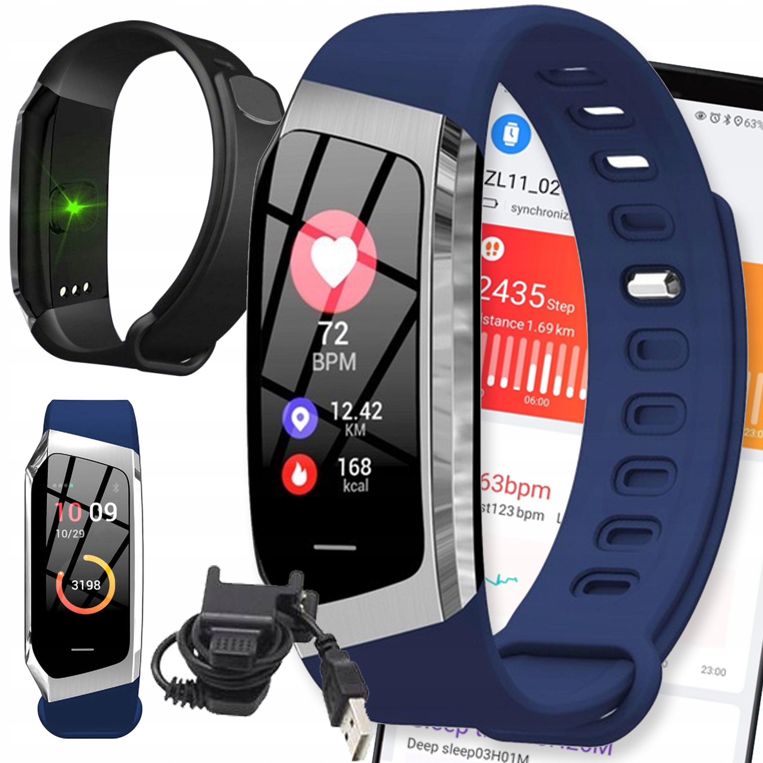 Smartband Band Chytré Hodinky Amoled Řemínek Hodinky SP02 Smart Voděodolnost Pl