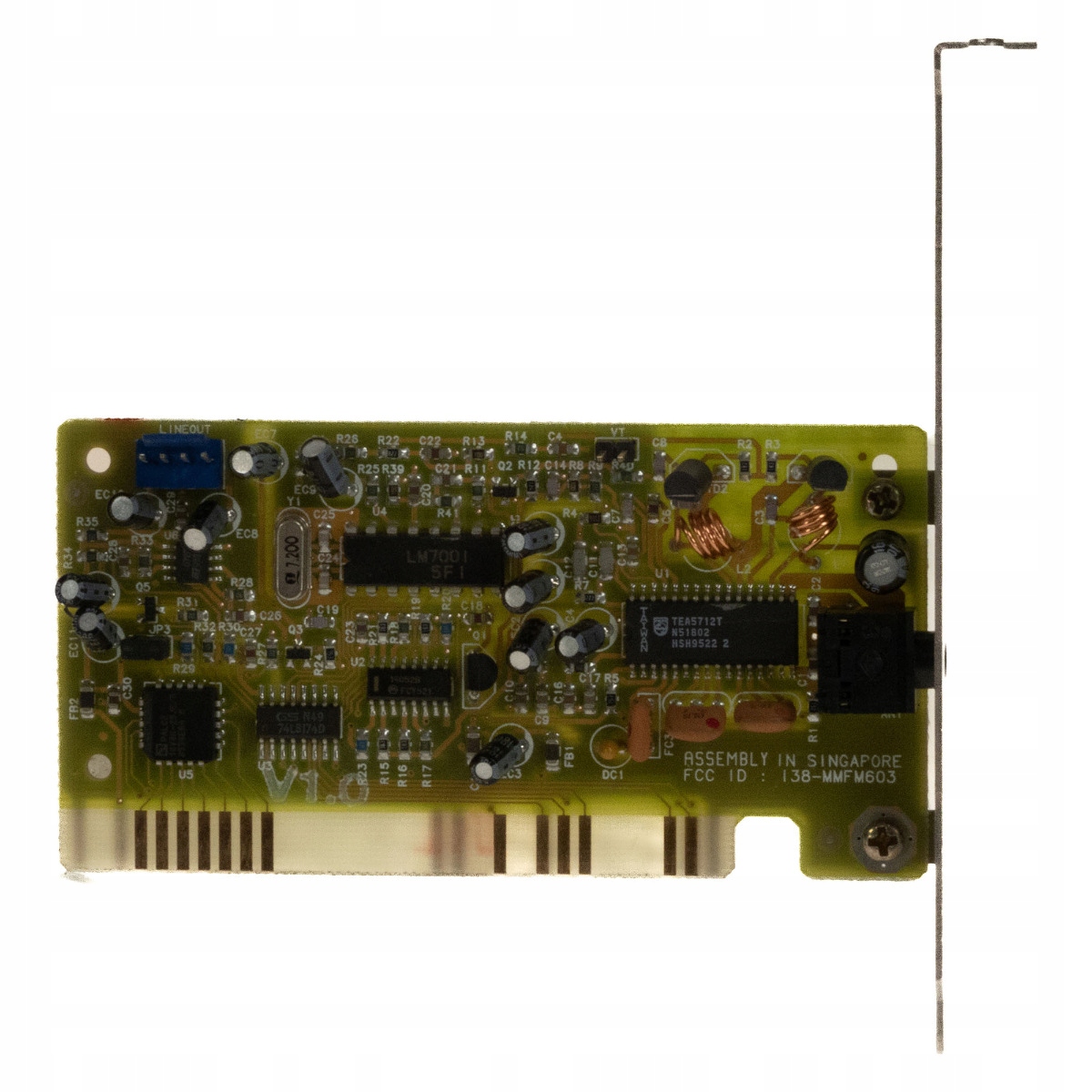 AZTECH 050-014203-203 I38-MMFM603 SOUND GALAXY FM RADIO 88-108MHz Karta ISA
