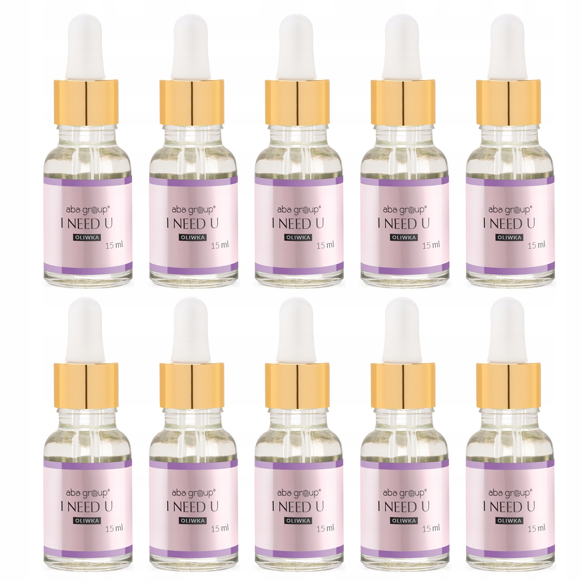 Sada oliv na kůžičku a nehty I Need U 15 ml 10 ks Aba Group