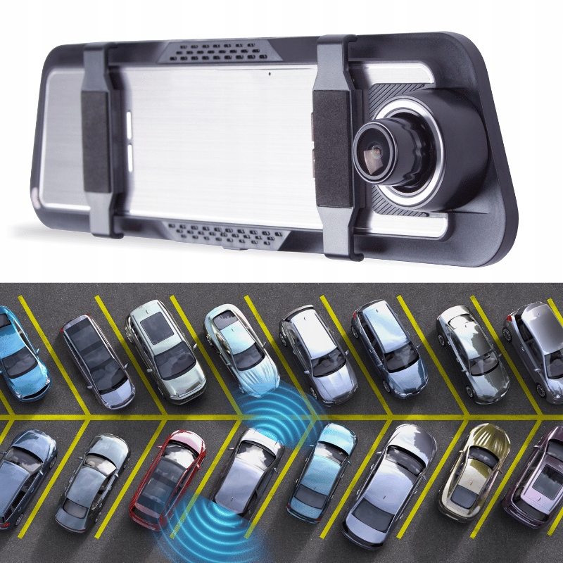 KAMERA SAMOCHODOWA 4K WIDEOREJESTRATOR GPS WiFi 10" W LUSTERKU PRZÓD TYŁ Marka LEMON