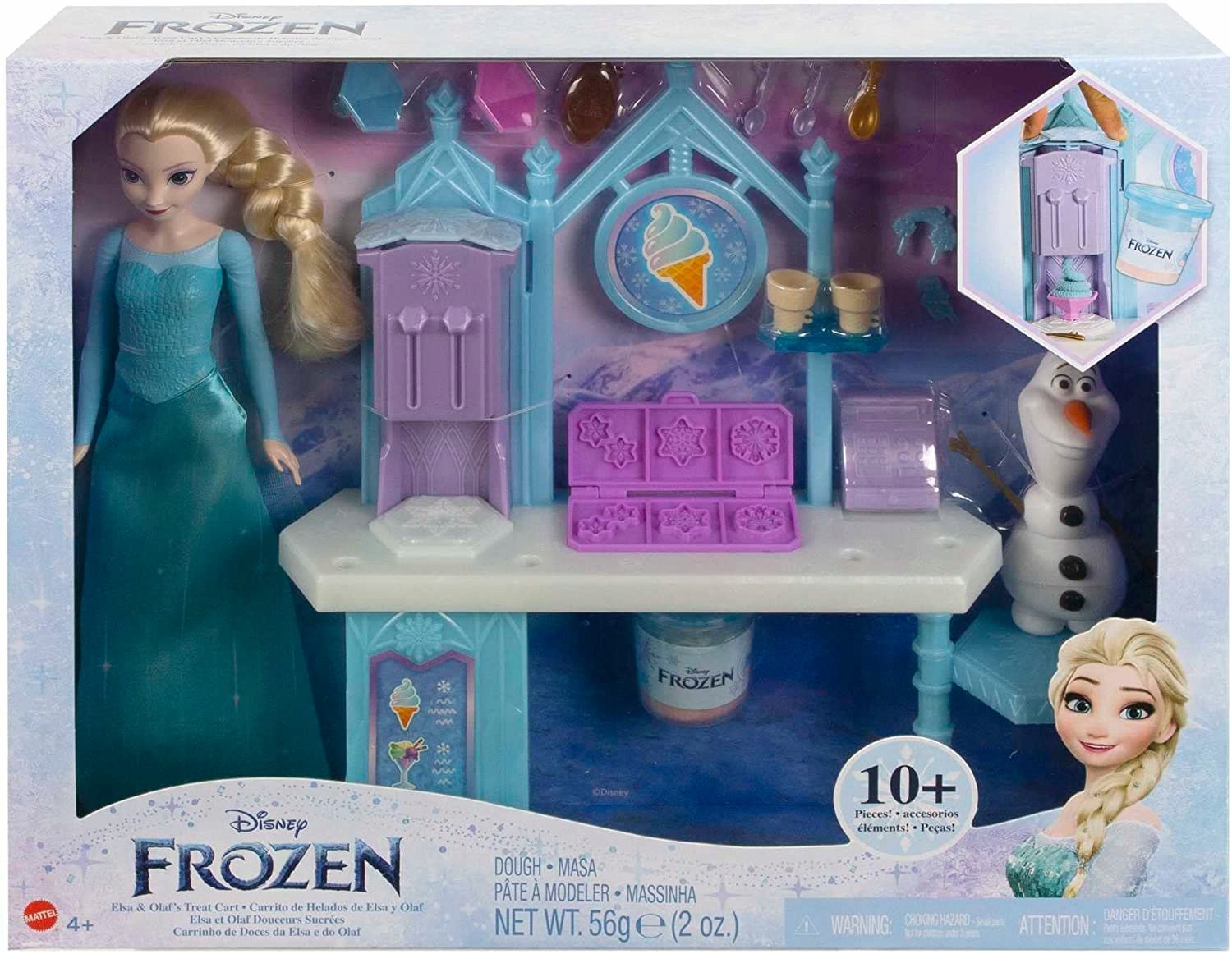 FROZEN LALKA KSIĘŻNICZKA ELSA MAGICZNA LODZIARNIA
