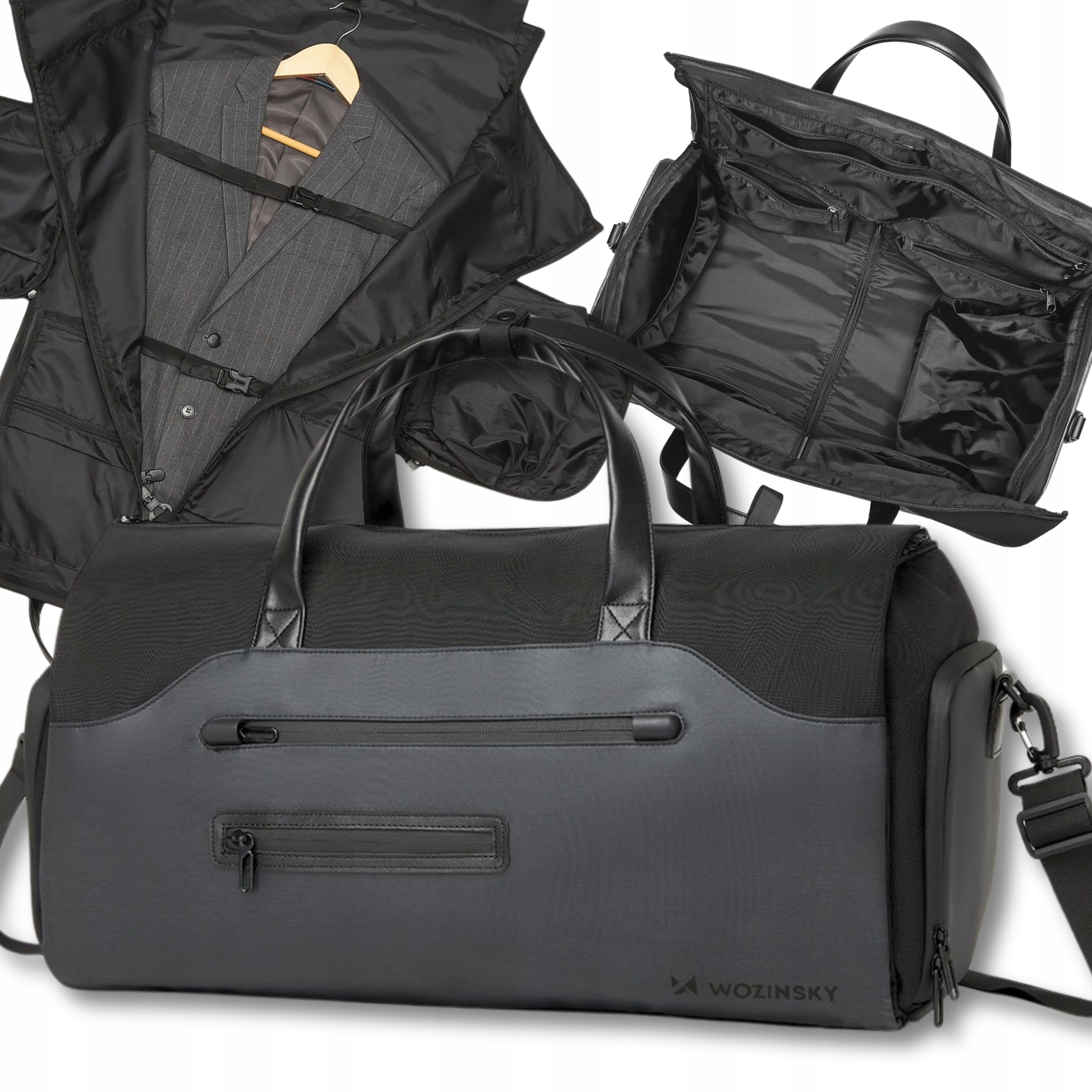 Cestovní Taška Wozinsky Premium S Pouzdrem Na Oblek, Víkendová Sportovní