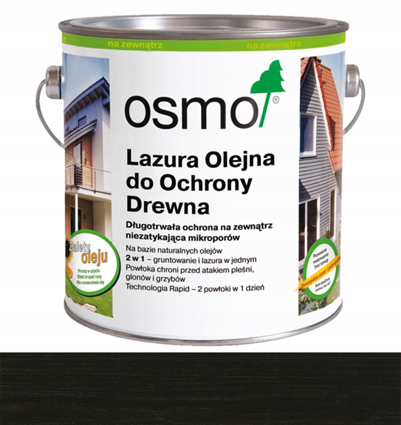 Osmo 712 0,75L Olejová lazura na ochranu dřeva Heban