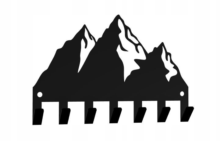 WIESZAK NA KLUCZE GÓRY CZARNY Loft