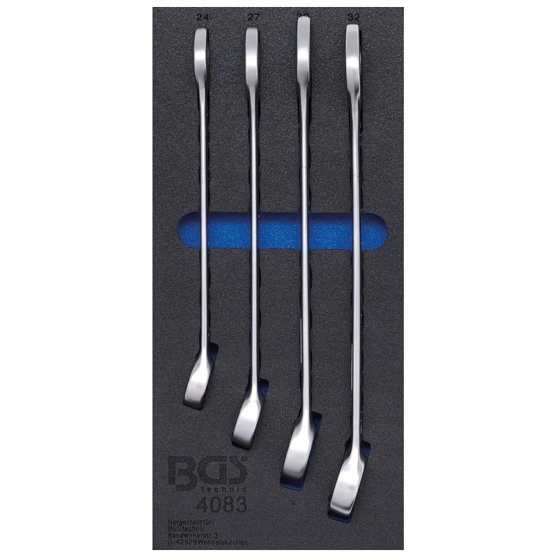 Vložka do zásuvky 1/3, sada očkoplochých klíčů 24-32 mm, 4 ks Bgs