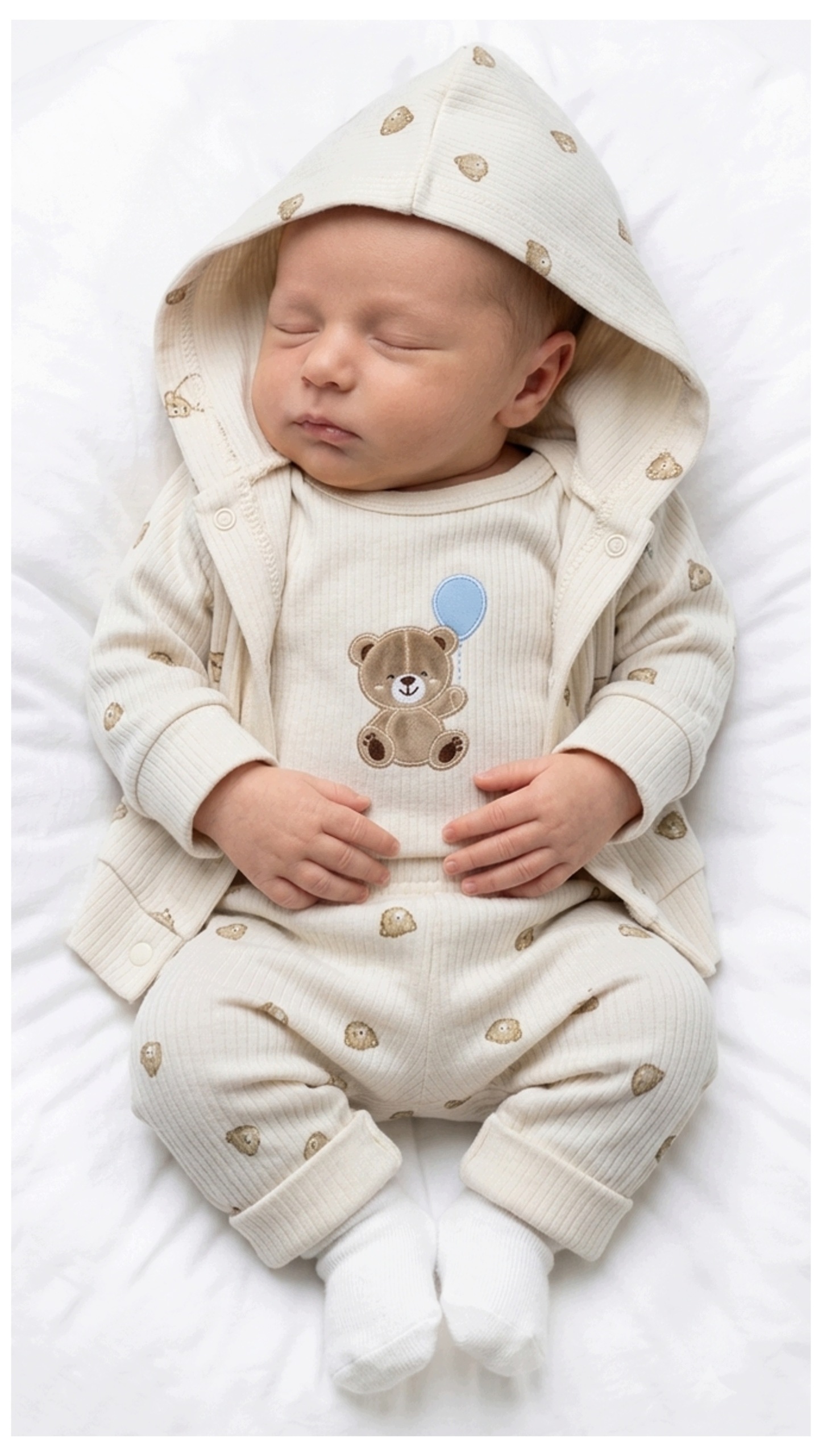 Wyprawka Niemowlęca Komplet Bawełna 3w1 Bluza Body Spodnie r 62 2471