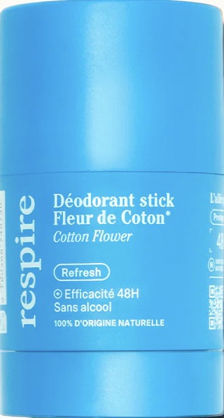 Respire Antyperspirant Dezodorant w sztyfcie Kwiat Bawełny 48-godzinny 50 G