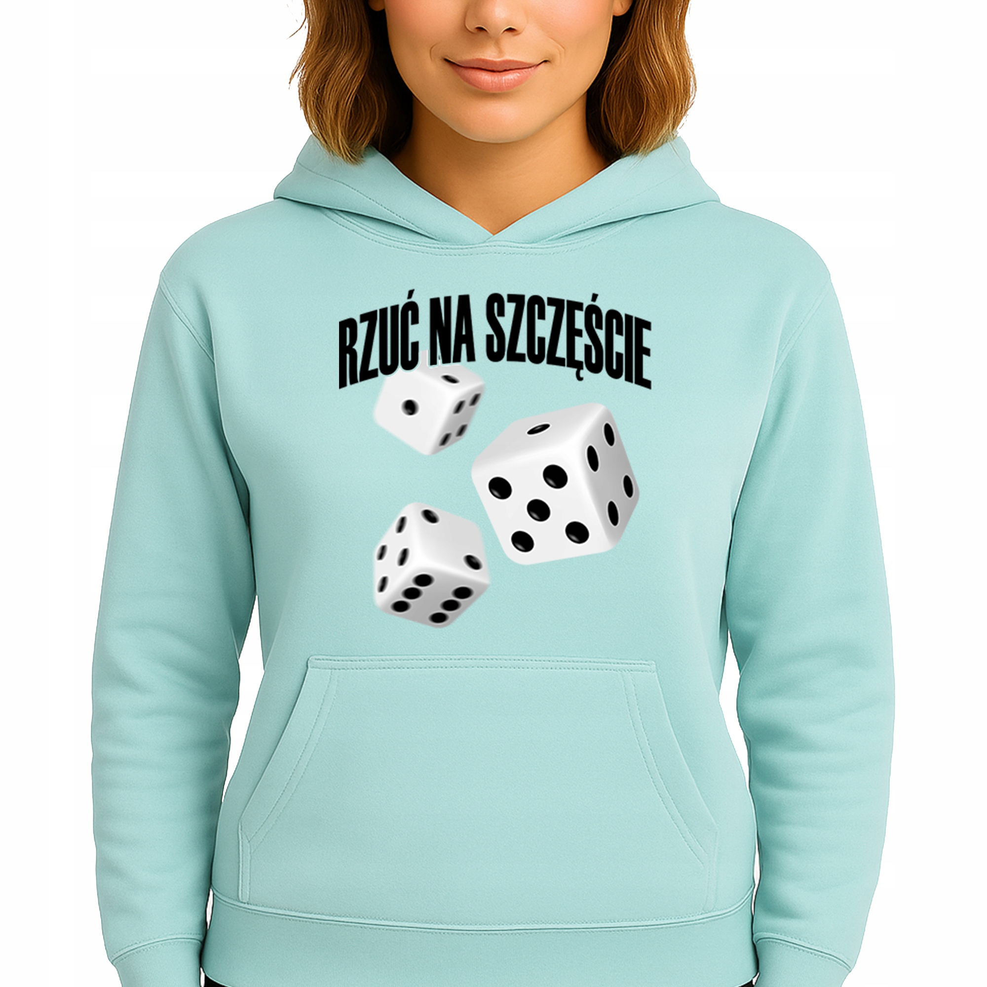 Mikina Mátová Hoodie S Kapucí Bavlněná Hoď na štěstí Vel S