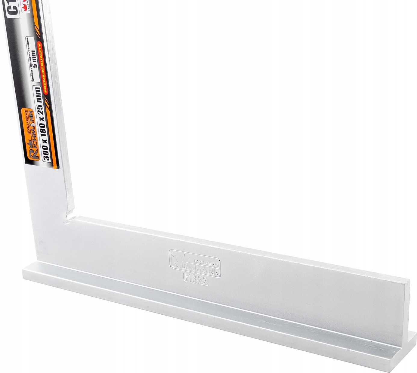 KĄTOWNIK STALOWY STOPKĄ 400x230x30MM GRUBOŚĆ 5MM Szerokość 230 mm