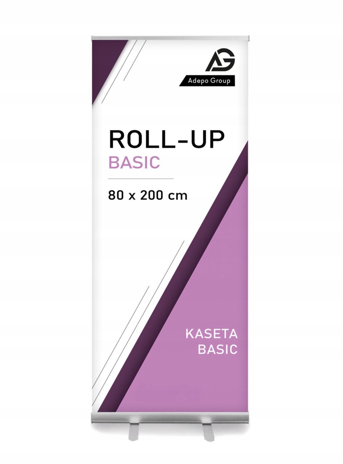 Roll-up Basic z wydrukiem 80x200 cm