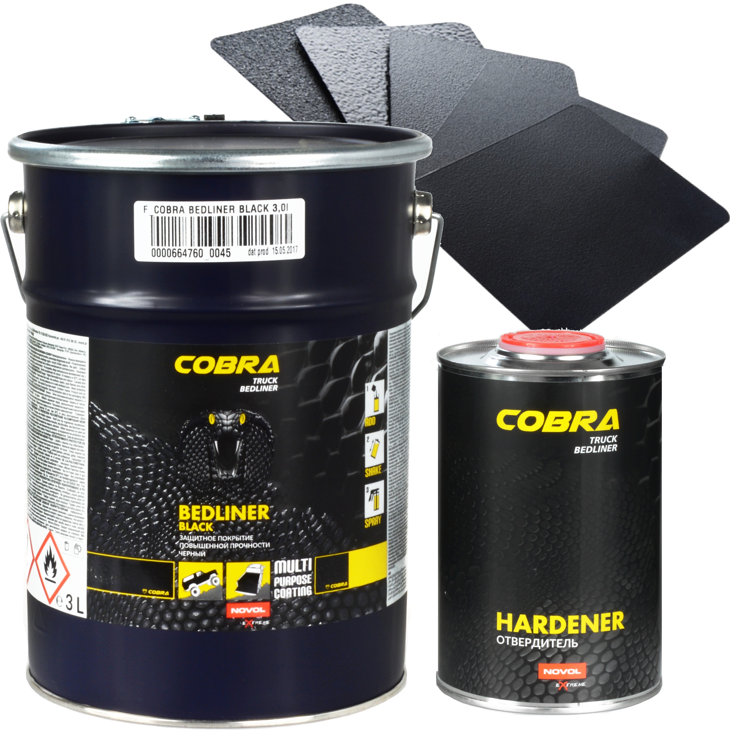 Novol Cobra Truck Bedliner Čierny 3L