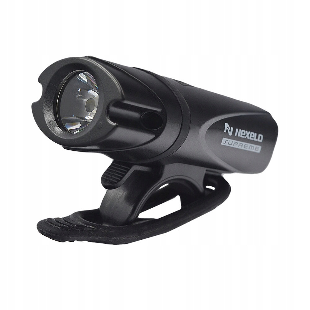 Lampka przód Nexelo Supreme Glamp aku, 4f, 380lm, 1100mAh, ład. Usb, IPX4